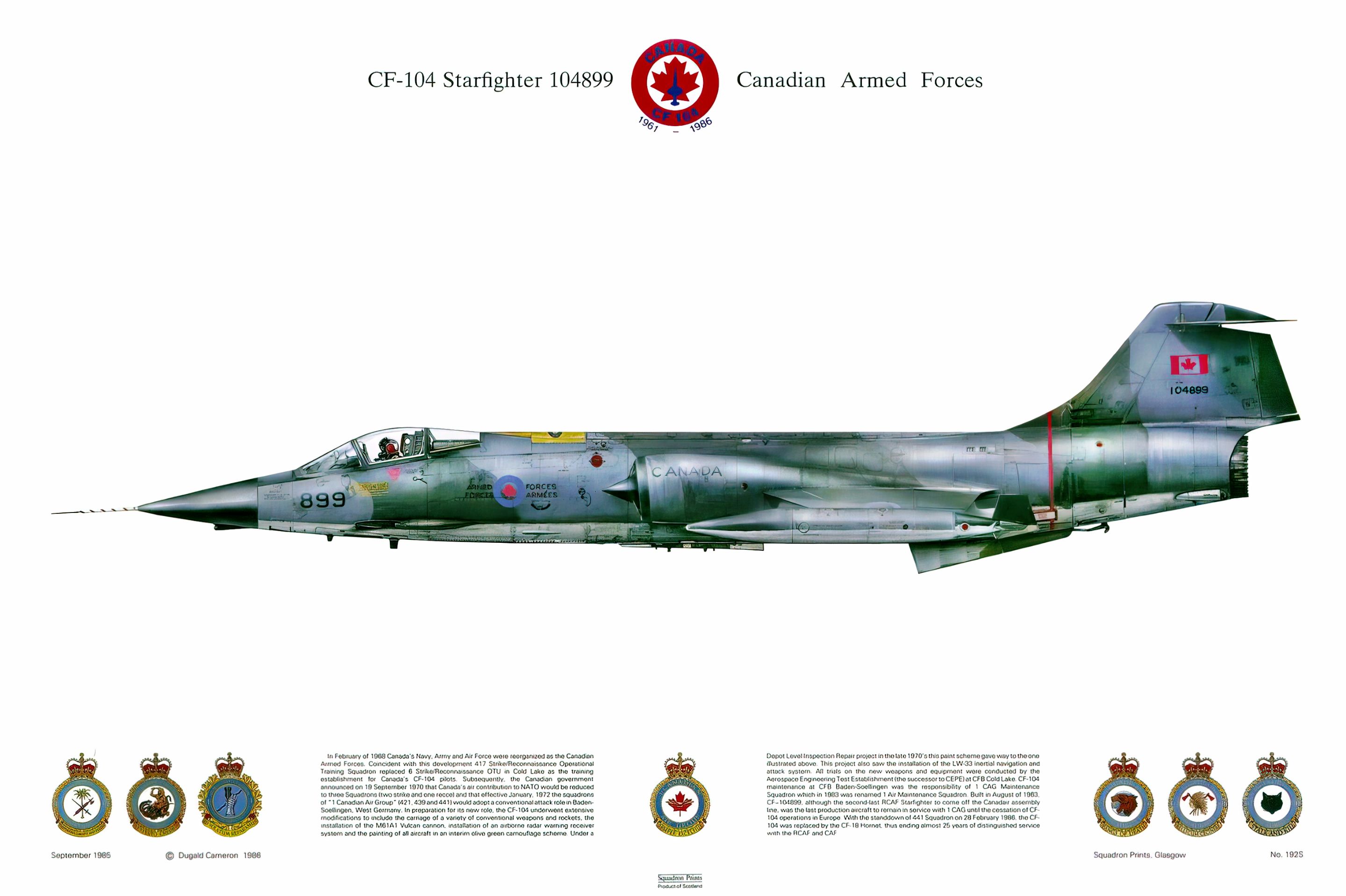 02 ~ CF 104 Starfighter 104899 ~ 1961 1986 auto photomizer hdr